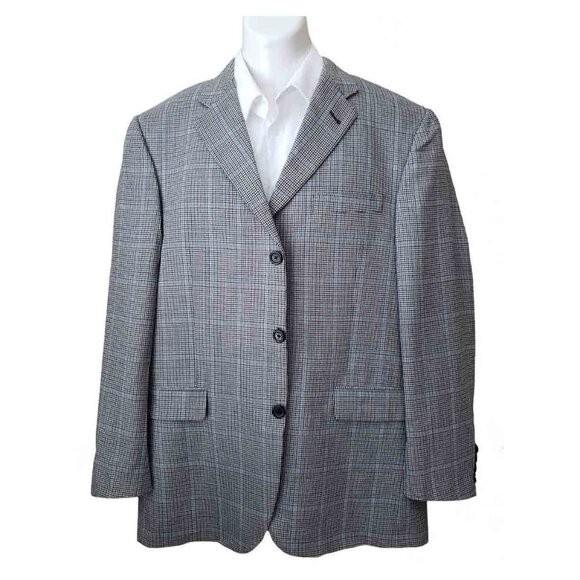 Burberry Gray Checkered Blazer - Picture 1 of 3